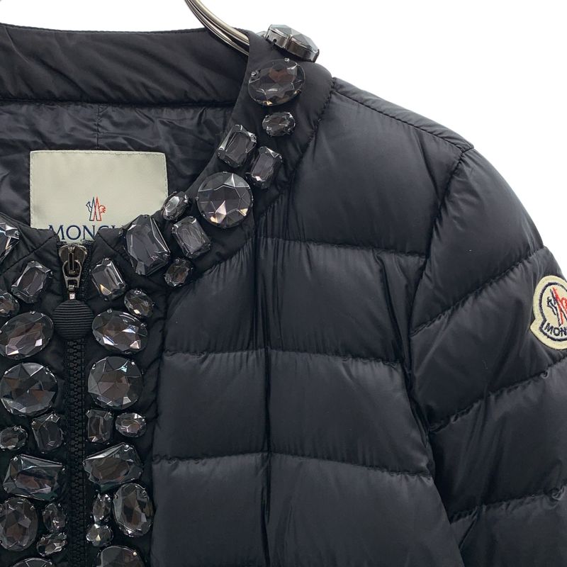 Moncler Velue Bijou Decoration Down Jacket 00 Black