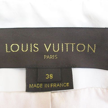 Louis Vuitton Jacket Lightweight Silk 38 White Stitch Snap Button Lining