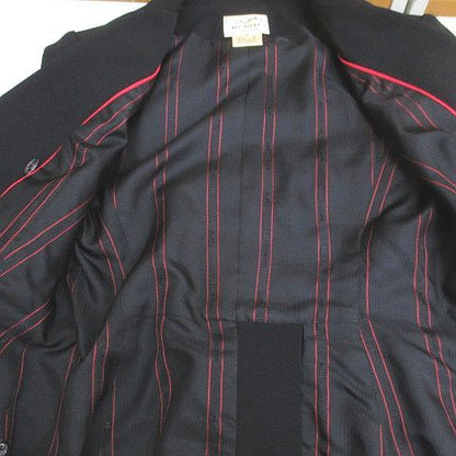 Hermes Double Breasted Jacket 38 Black Wool Lining
