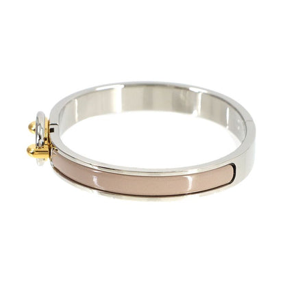 Hermes Mini Click Chaine D'ancre Bangle Brown Glasse Silver Gold Bracelet