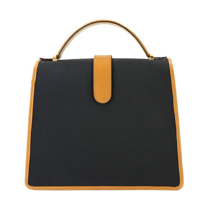 Saint Laurent Yves 2-Way Bag Leather Black Brown Vintage