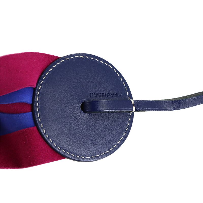 Hermes Paddock Flot Bag Charm Vache Hunter Agno Milo Blue