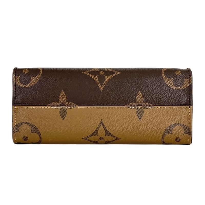 Louis Vuitton on the Go PM 2-Way Shoulder Bag Monogram Reverse Brown