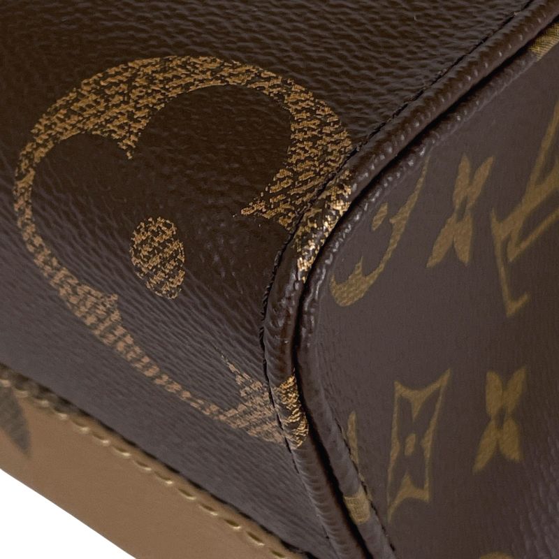 Louis Vuitton on the Go PM 2-Way Shoulder Bag Monogram Reverse Brown