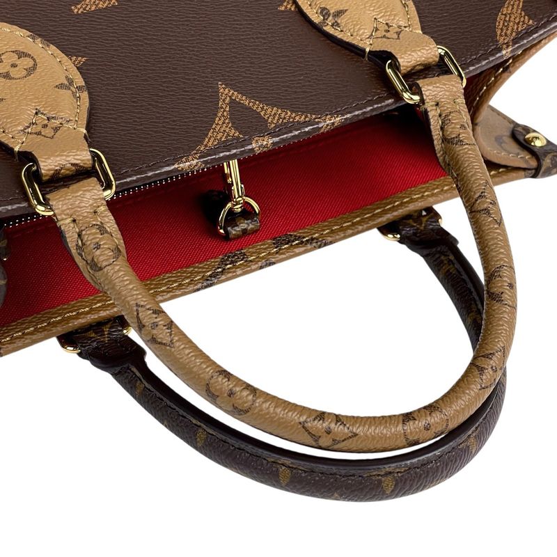 Louis Vuitton on the Go PM 2-Way Shoulder Bag Monogram Reverse Brown