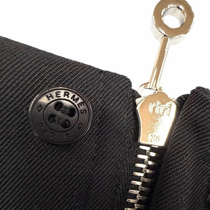 Hermes Wool Center Zip Tight Skirt Black 34