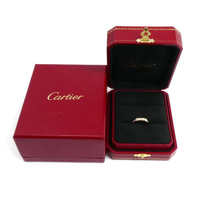 Cartier 18k Yellow Gold PG WG Vendome Ring Diamond 49