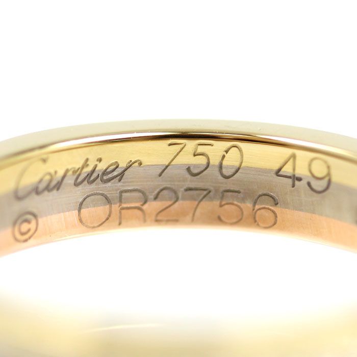 Cartier 18k Yellow Gold PG WG Vendome Ring Diamond 49