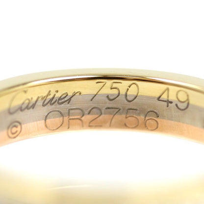 Cartier 18k Yellow Gold PG WG Vendome Ring Diamond 49