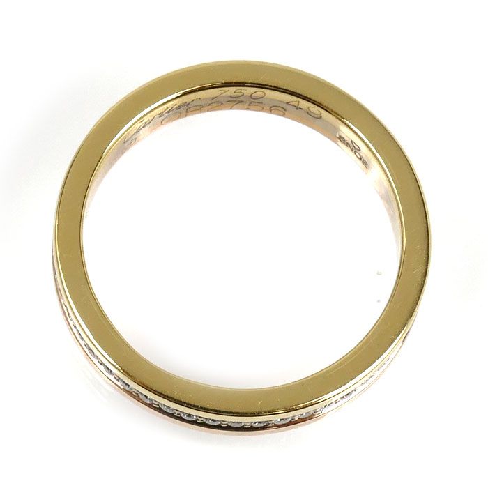 Cartier 18k Yellow Gold PG WG Vendome Ring Diamond 49