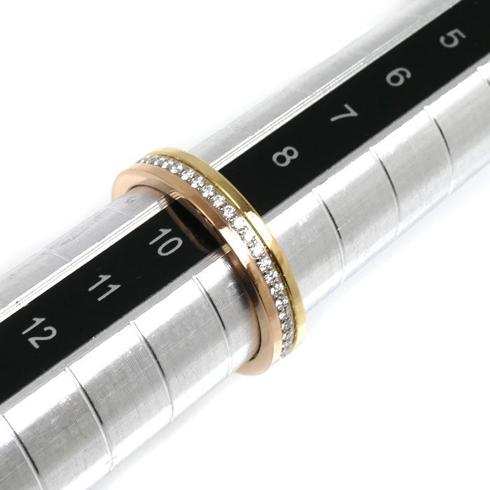 Cartier 18k Yellow Gold PG WG Vendome Ring Diamond 49