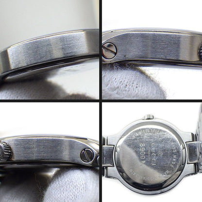 Gucci Watch Sunray Gray Dial Date SS Quartz Analog