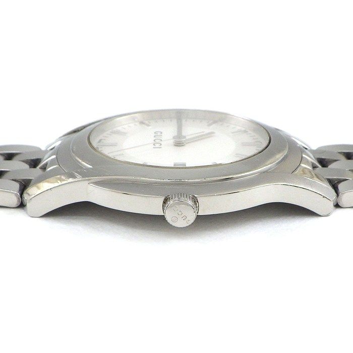 Gucci Watch Class Silver Dial Date SS Quartz Analog