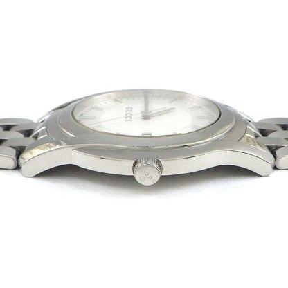 Gucci Watch Class Silver Dial Date SS Quartz Analog