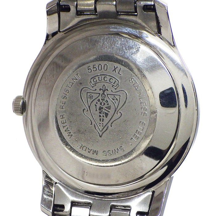 Gucci Watch Class Silver Dial Date SS Quartz Analog
