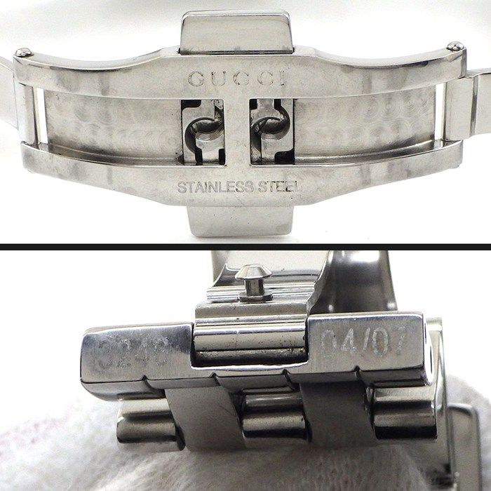 Gucci Watch Class Silver Dial Date SS Quartz Analog