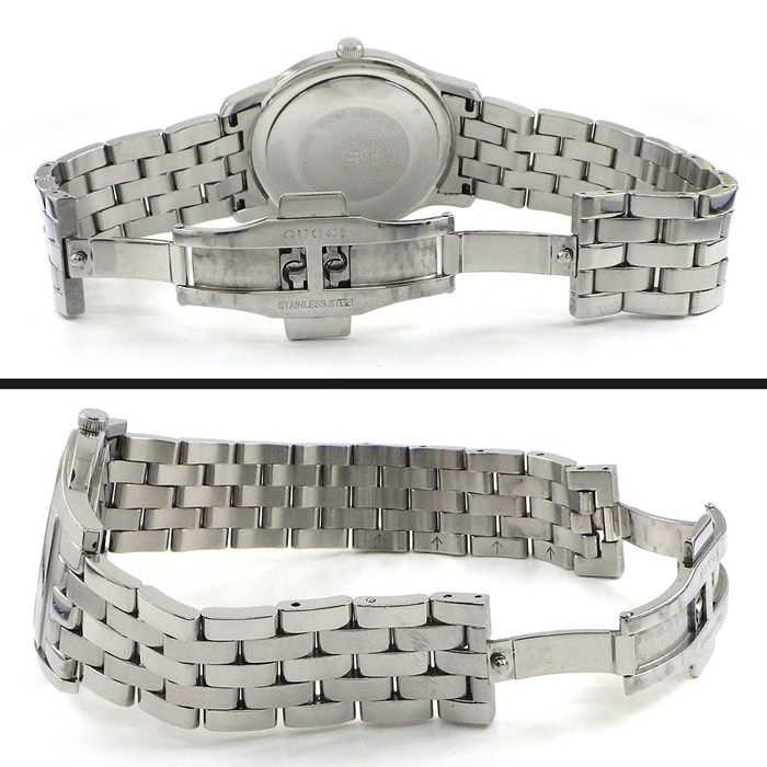 Gucci Watch Class Silver Dial Date SS Quartz Analog