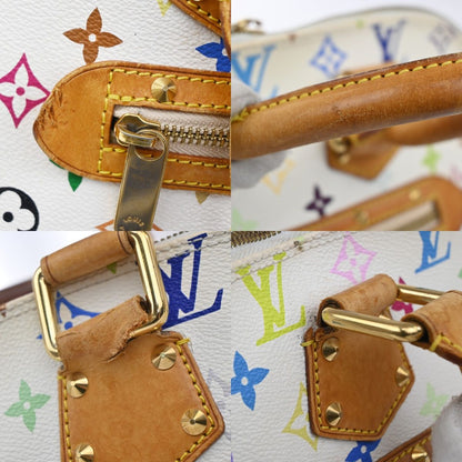 Louis Vuitton Alma Handbag Monogram Multicolor White