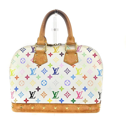 Louis Vuitton Alma Handbag Monogram Multicolor White