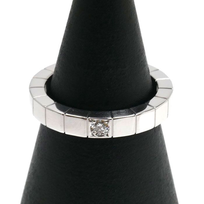 Cartier 18k White Gold Lanier Ring Diamond 47