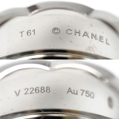 Chanel 18k White Gold Coco Crush Large Ring 61