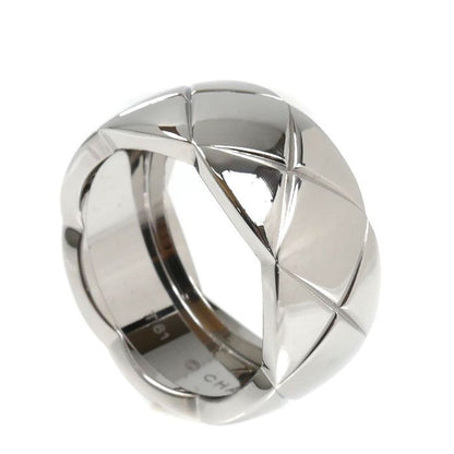Chanel 18k White Gold Coco Crush Large Ring 61
