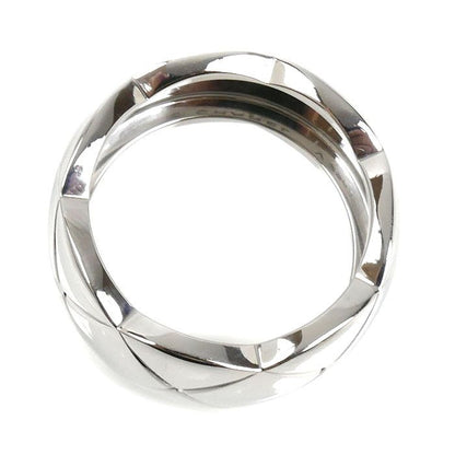Chanel 18k White Gold Coco Crush Large Ring 61