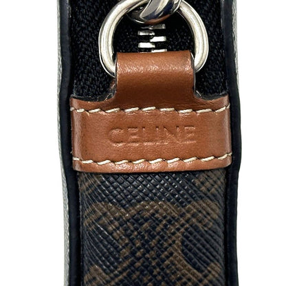 Celine Triomphe Shoulder Bag Horizontal Pouch Brown