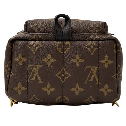 Louis Vuitton Monogram Backpack Palm Spring Mini Brown Black Compact