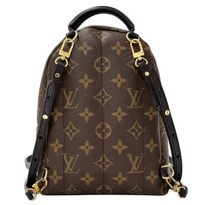 Louis Vuitton Monogram Backpack Palm Spring Mini Brown Black Compact