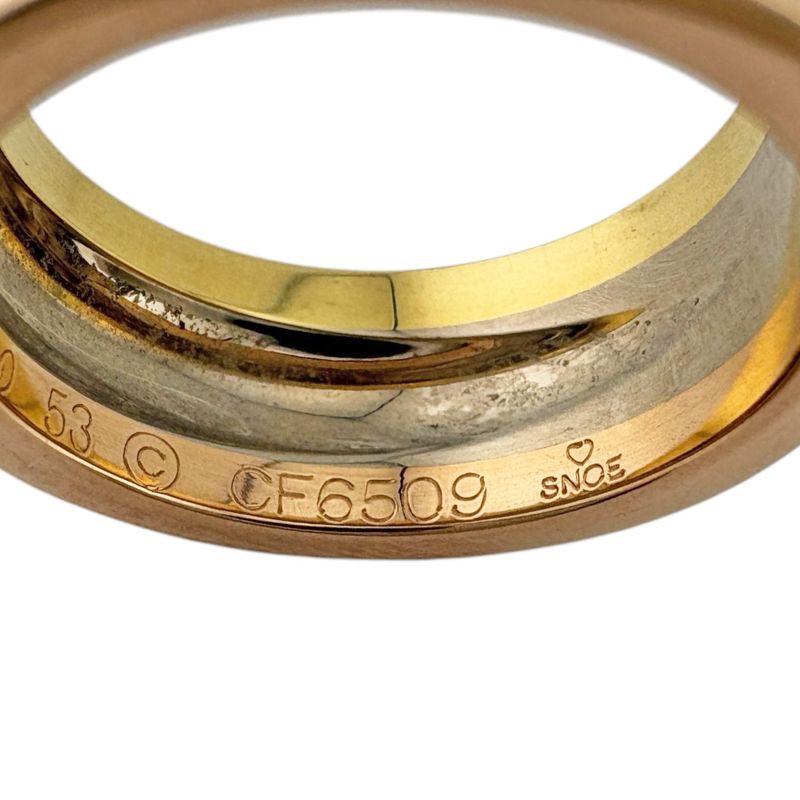 Cartier Trinity Wedding Ring 18k Yellow Gold Diamond