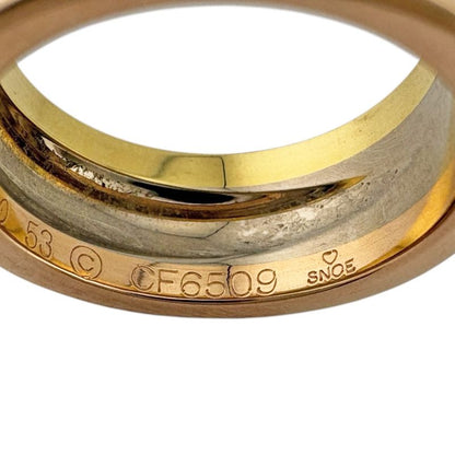 Cartier Trinity Wedding Ring 18k Yellow Gold Diamond