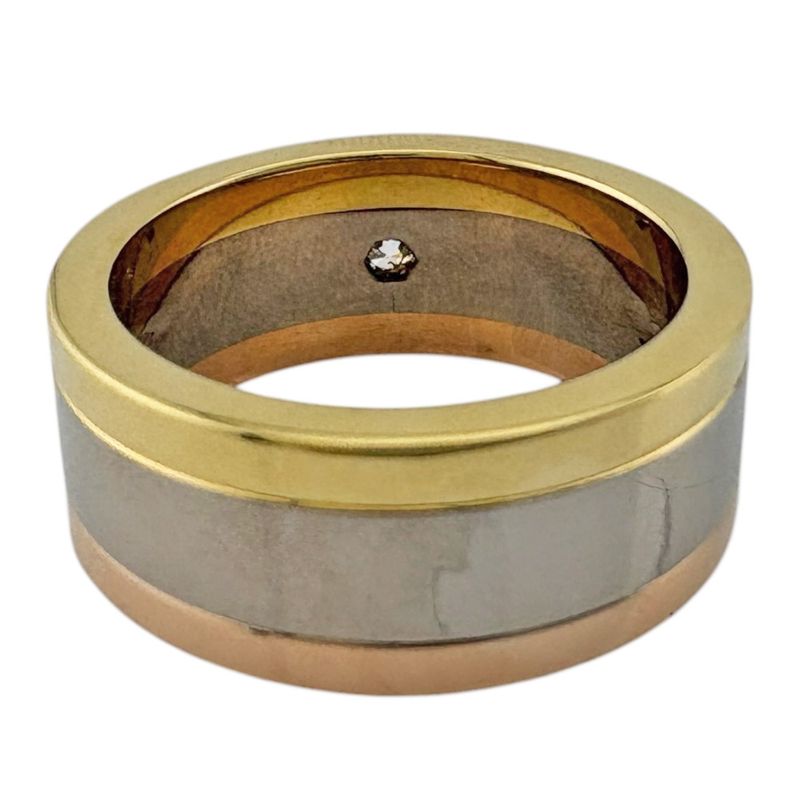 Cartier Trinity Wedding Ring 18k Yellow Gold Diamond