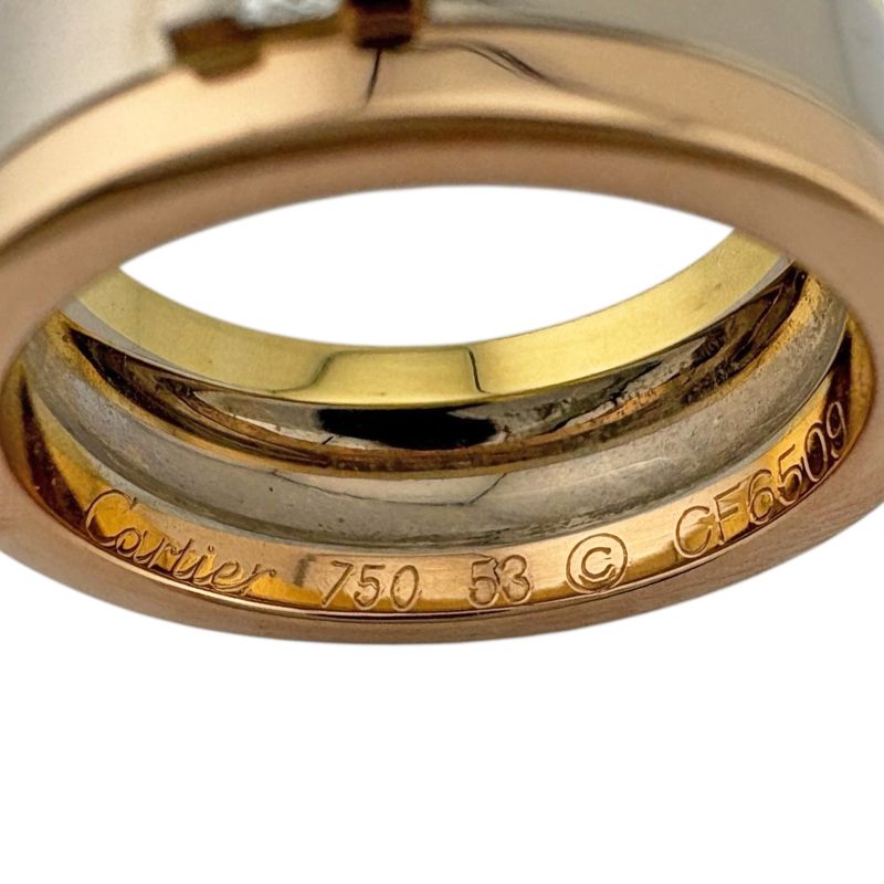 Cartier Trinity Wedding Ring 18k Yellow Gold Diamond