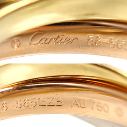 Cartier 18k Pink Gold 18k Yellow 18k White Trinity Classic Ring