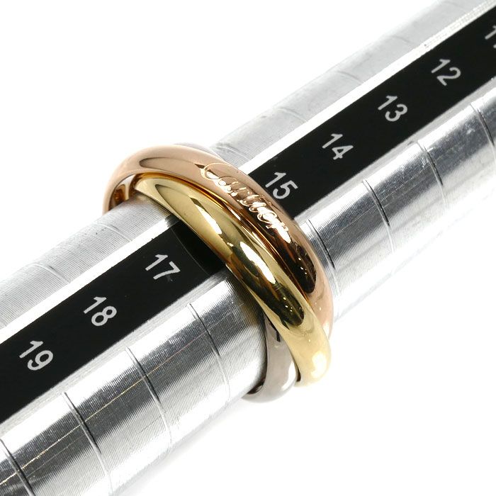 Cartier 18k Pink Gold 18k Yellow 18k White Trinity Classic Ring