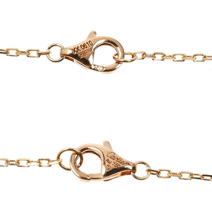 Cartier 18k Pink Gold 18k Yellow 18k White Trinity Necklace Sapphire