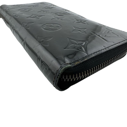 Louis Vuitton Round Zip Wallet Vernis Black