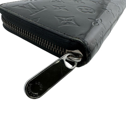 Louis Vuitton Round Zip Wallet Vernis Black