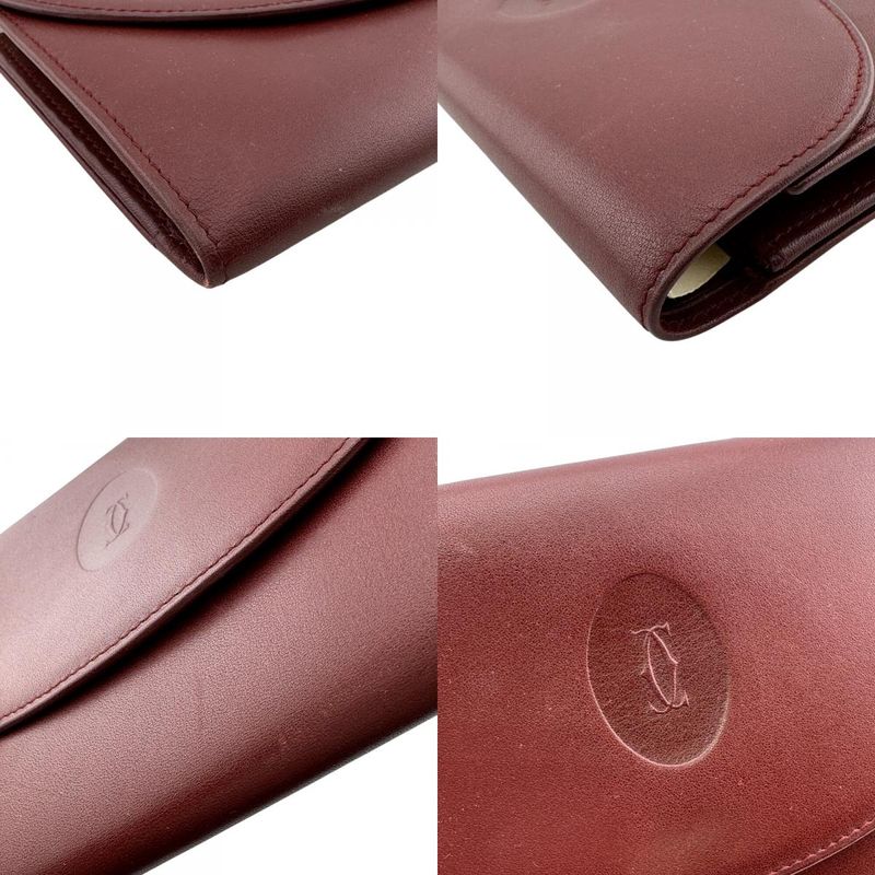 Cartier Must Have Leather Wallet Red