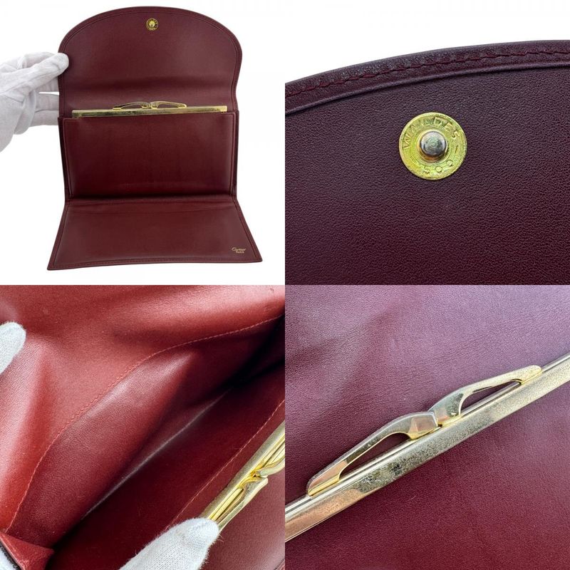 Cartier Must Have Leather Wallet Red