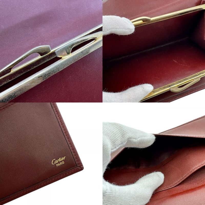 Cartier Must Have Leather Wallet Red