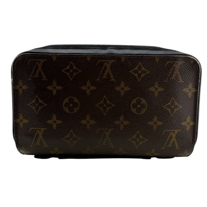 Louis Vuitton Round Zip Wallet Zippy XL Monogram Macassar Leather Second Brown