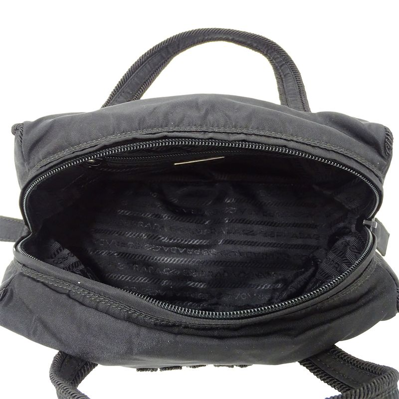 Prada Bag Handbag Tessuto Nylon Beads Black Going Out Adult Simple