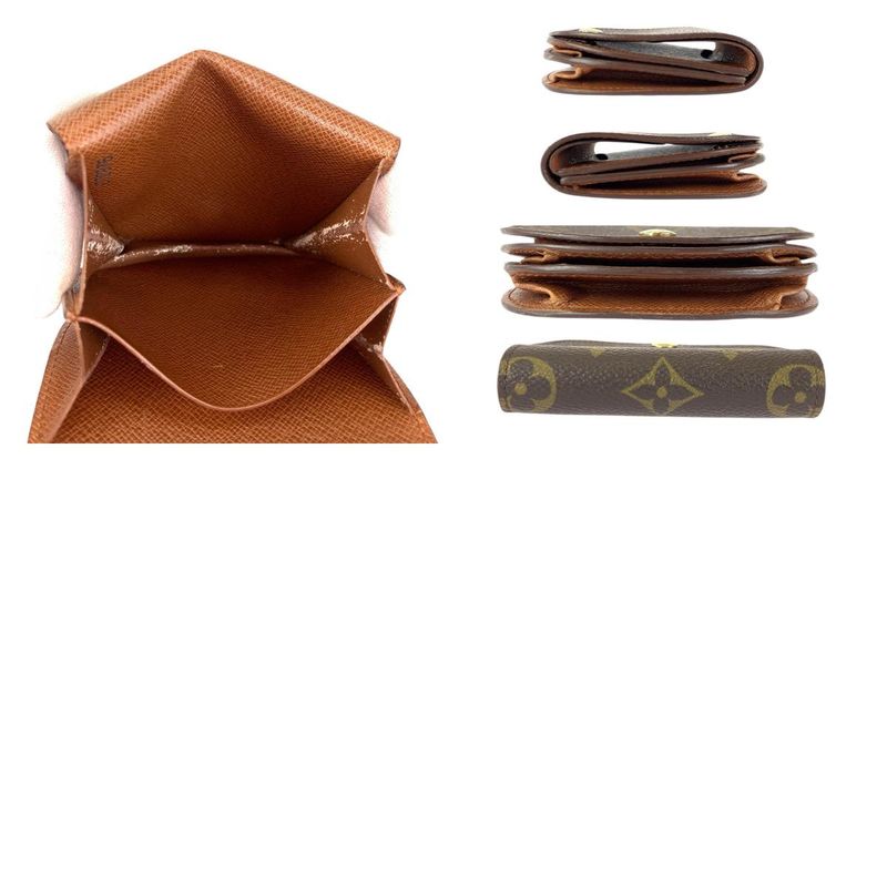 Louis Vuitton Monogram Porte-Monnaie Guse Brown Coin Purse