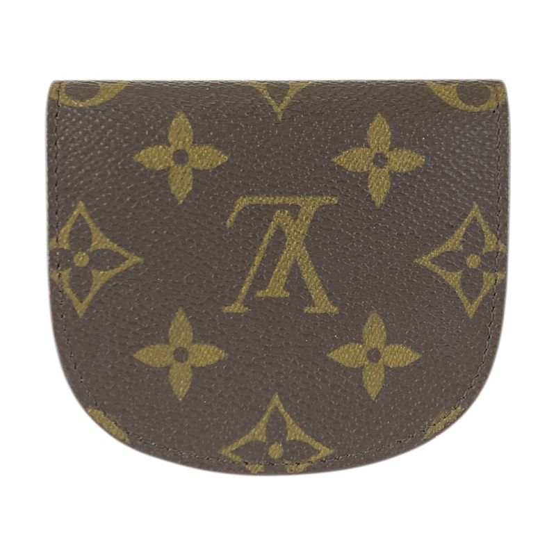 Louis Vuitton Monogram Porte-Monnaie Guse Brown Coin Purse