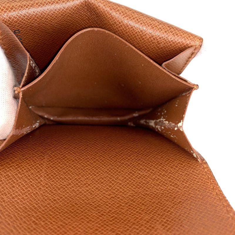 Louis Vuitton Monogram Porte-Monnaie Guse Brown Coin Purse