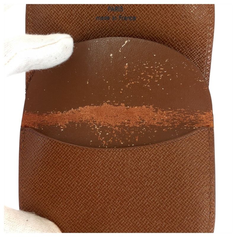 Louis Vuitton Monogram Porte-Monnaie Guse Brown Coin Purse