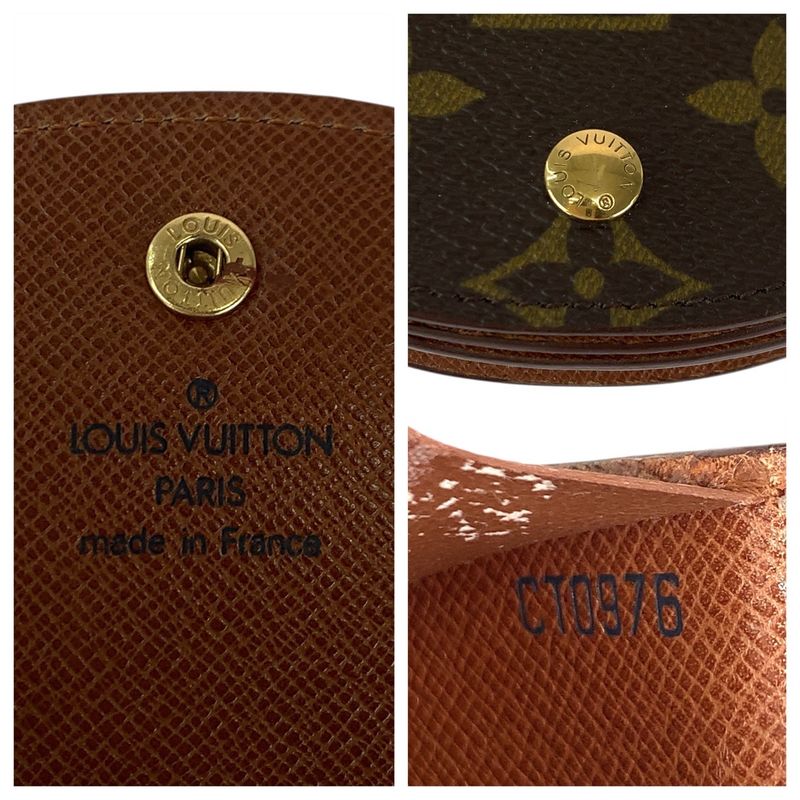 Louis Vuitton Monogram Porte-Monnaie Guse Brown Coin Purse