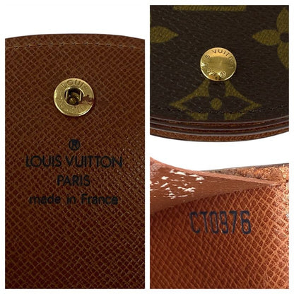 Louis Vuitton Monogram Porte-Monnaie Guse Brown Coin Purse